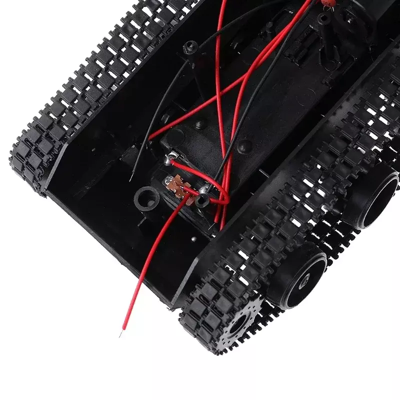 RC Tank Smart Roboter Tank Auto Chassis Kit Gummi ketten Crawler für Arduino Motor DIY Roboter Spielzeug für Kinder