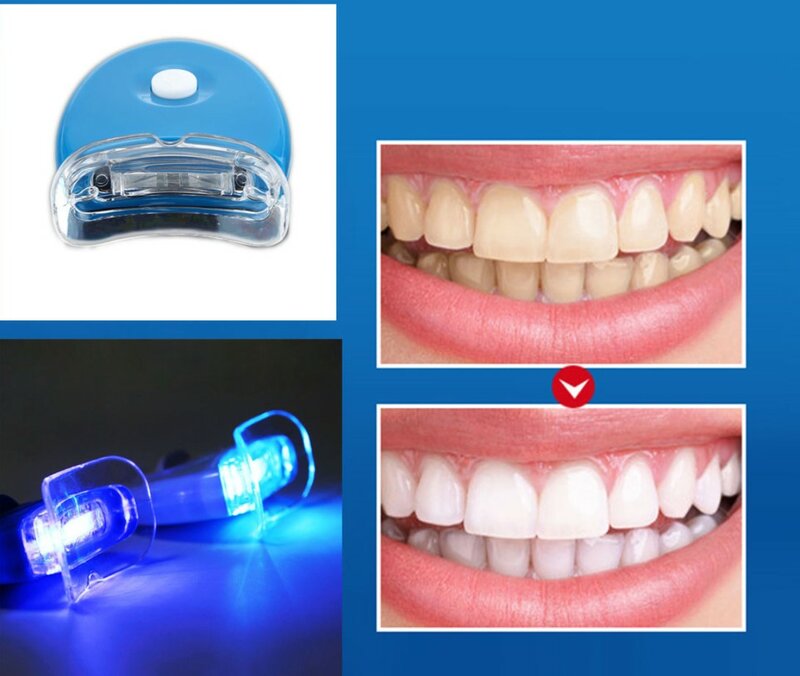 5PC LED Luz Dentes Clareamento Dente Gel Whitener Dentes Clareamento Luz Saúde Oral Care Cosméticos Laser Beleza Saúde Chaves