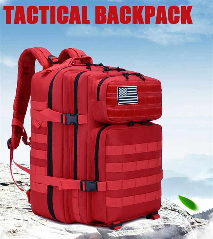 45L 3P Tactical Backpack Military Bag 3 Days Army Outdoor Backpack Waterproof Climbing Rucksack Camping Hiking Bag Mochila