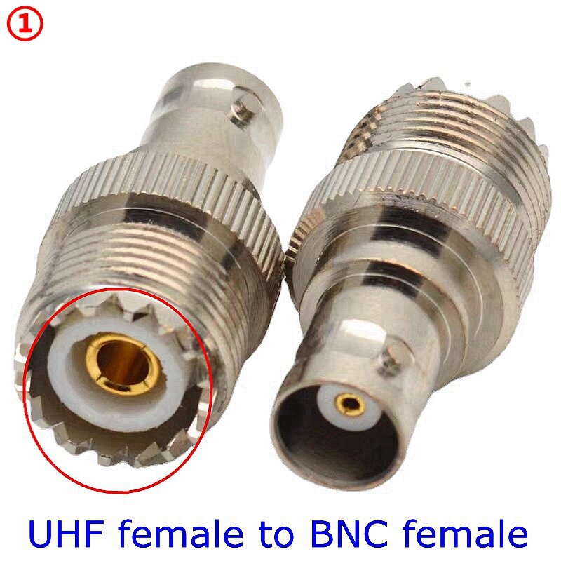 SO239 PL259 UHF mâle/femelle vers BNC mâle/femelle, 1 pièce, connecteur Q9 BNC vers UHF PL259 SO239, coaxiale à Angle droit, livraison rapide, cuivre