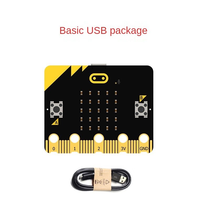 Micro:bit placa base V2, placa de desarrollo, placa de expansión, Kit de aprendizaje para Microbit, Robot Python, programable, Kit de bricolaje para coche