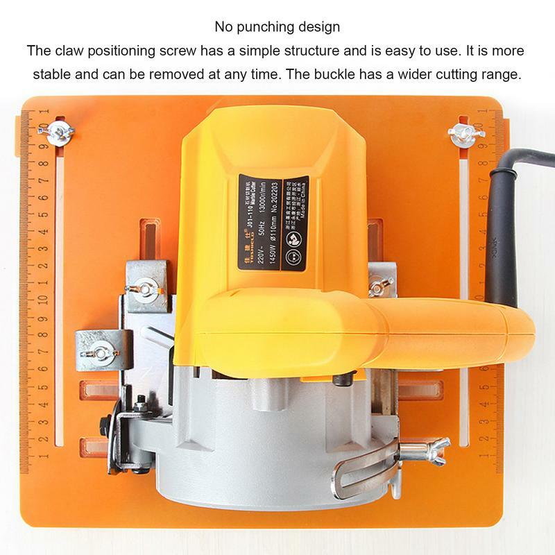 Circular Saw Base Plate Bottom Guide Adjustable Plate For Circular Saw Tight Fit Cutting Tool For Trimming Gong And Marble