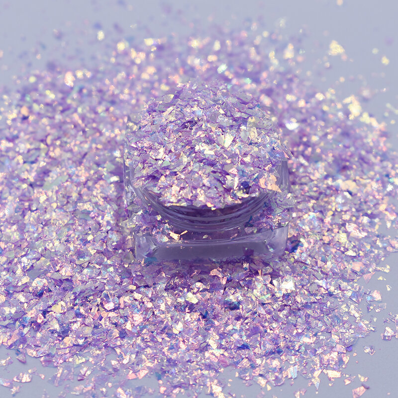 20 g/borsa Sparkle irregolare iridescente Glitter Mermaid Flakes Hexagon DIY Nail Manicure paillettes accessori per la decorazione
