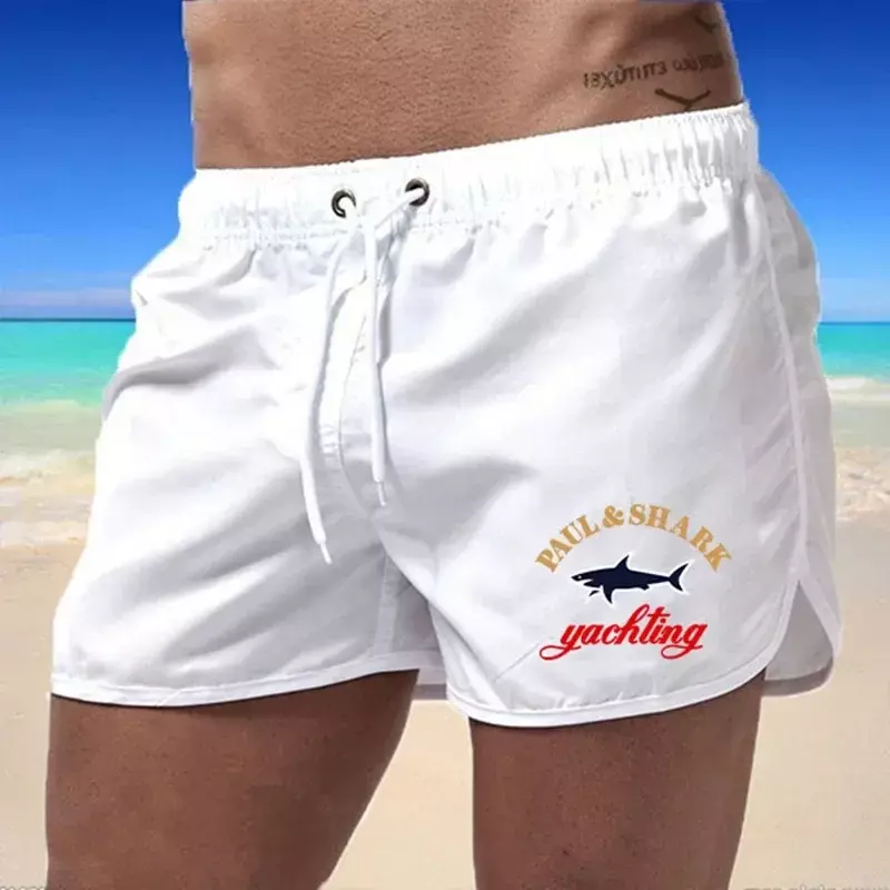 Шорты мужские для плавания и волейбола, пикантные быстросохнущие дышащие повседневные штаны с принтом, разные цвета, для отдыха на открытом воздухе, пляжа, летние