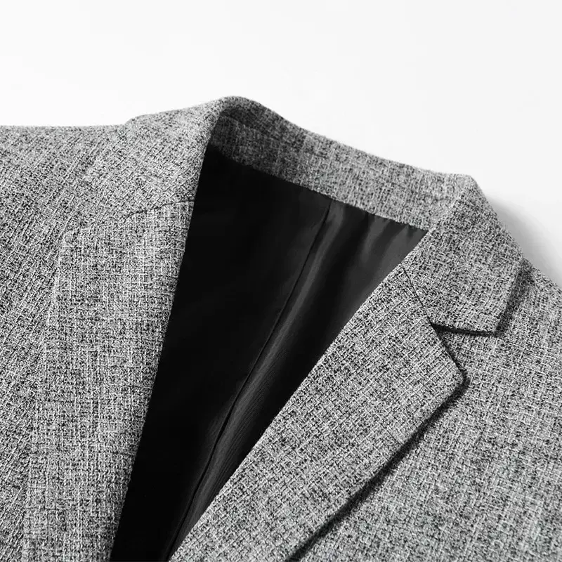 Blazers finos casuais masculinos, ternos de negócios sólidos, casacos de alta qualidade, tamanho 4XL, novos para primavera