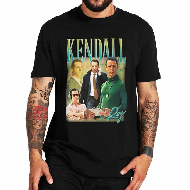 Kendall Roy T-Shirt Vintage Nachfolge Fans Geschenk T-Shirt für Männer Frauen lässig Baumwolle Unisex O-Ausschnitt Sommer T-Shirts EU-Größe