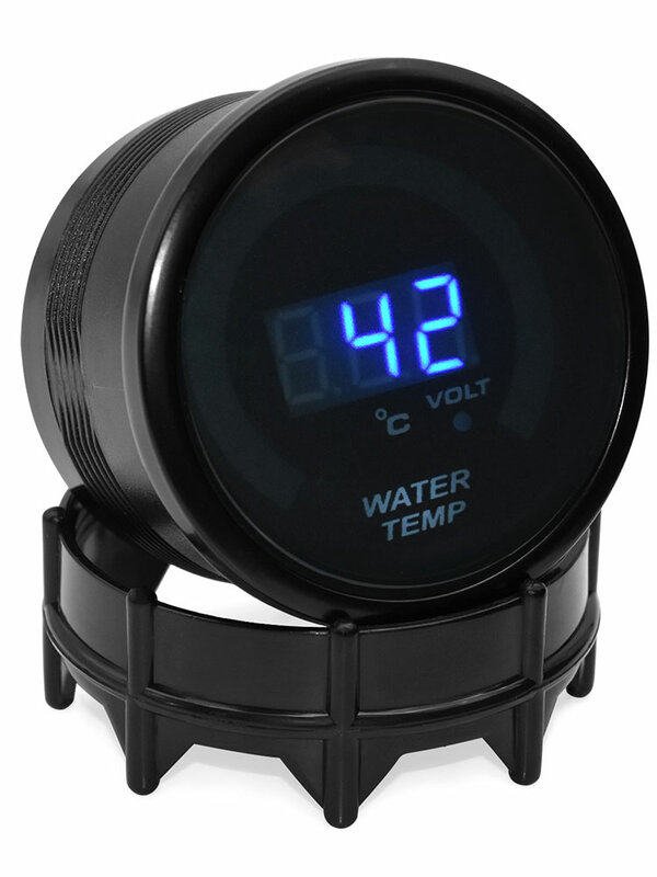 Medidor de temperatura de agua Digital de 52mm, con Sensor de 1/8NPT, 20 ~ 150 Celsius, soporte para taza, para carreras de coches, 12V