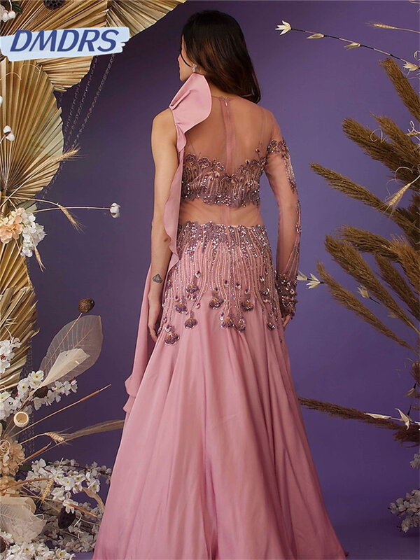 Stilvolles Satin A-Linie Ballkleid 2024 elegante Perlen träger lose Abendkleider klassische plissierte boden lange Kleid Vestidos