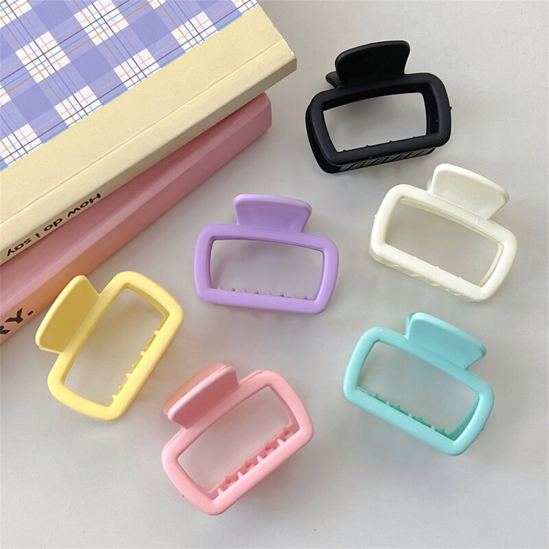 1/3/5PCS Shark Clip Square Hair Up Hairpin Headgear Fashion Miss Scratch Hair Accessories Monochrome Small Lightness Frosted