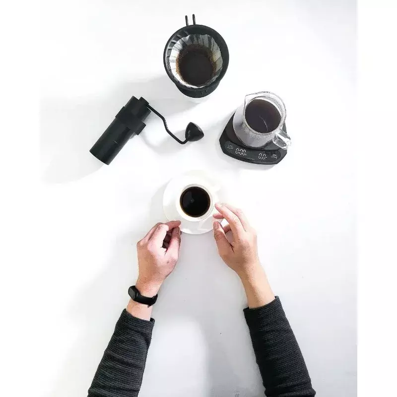 Normcore-molinillo de Café Manual V2 con rebabas cónicas contemporáneas, acero inoxidable, ajustable, 38mm