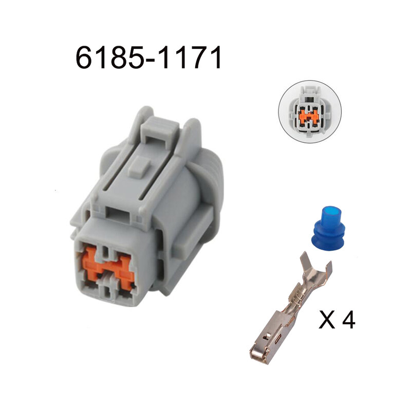 Conector de cabo impermeável automático, plugue automotivo, soquete masculino família, inclui Terminal Seal, 4 Pin, MG641041 MG651038, 100Set