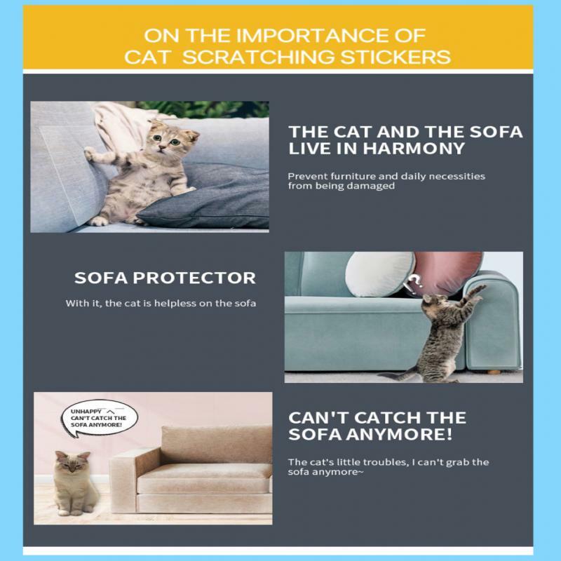 Nastro deterrente antigraffio per gatti protezioni per mobili da gatti nastro adesivo autoadesivo trasparente per animali domestici per adesivo per mobili da divano