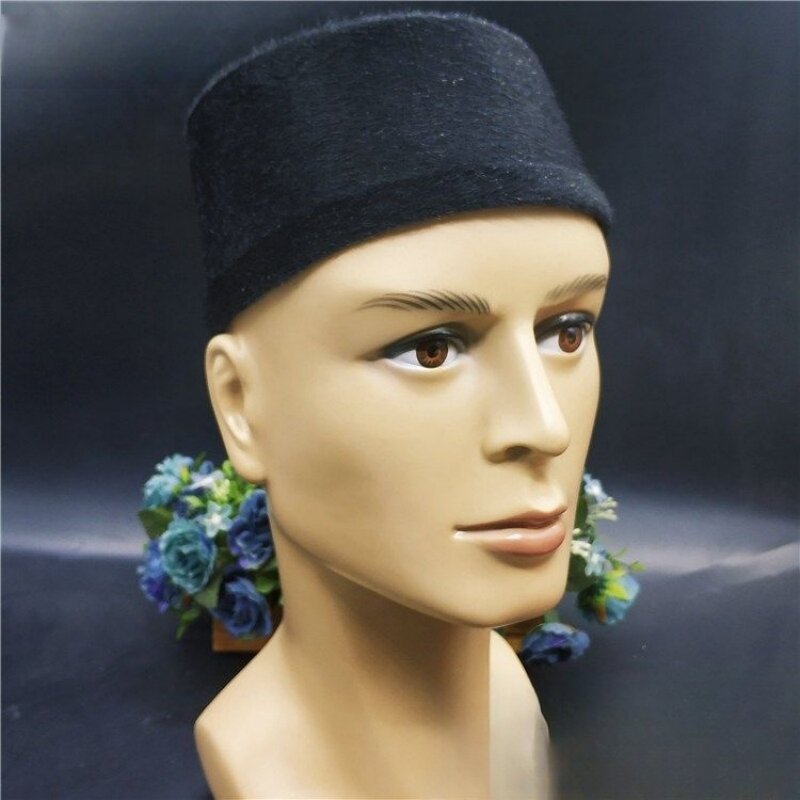남성용 이슬람 모자, 쿠피 이슬람 키파 히잡, 사우디 아라비아, 유태인 겨울 따뜻한 면, 무료 배송 기도 모자