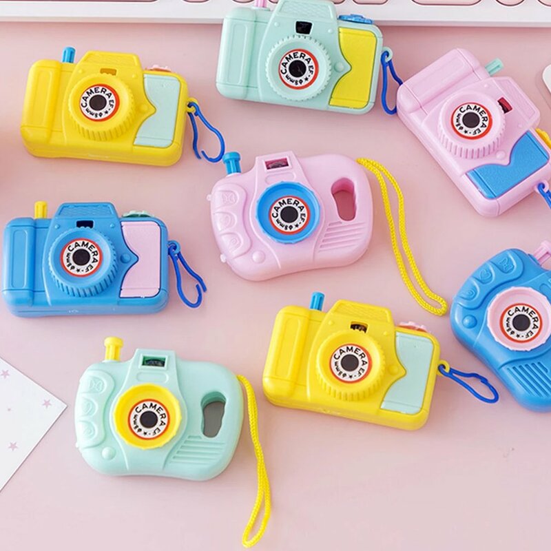 미니 어린이 카메라 장난감, 소년 소녀 생일 파티에 적합, 선물용 피나타 작은 선물, 7x4.5 cm, 12 동물 패턴