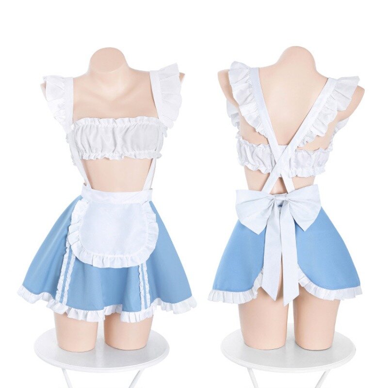 Anime Kawaii Maid Cosplay Costumes Women Sexy Lingerie Baby Doll Dress Erotic Porn Maid Uniform for Adult Sex Role Play 코스프레