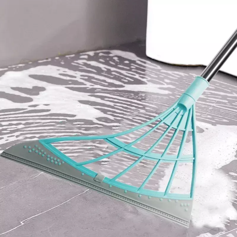 Przenośny silikonowy skrobak miotła wycieraczka o dużym miejscu wycieraczka do szkła mop do podłogi gospodarstwa domowego łączenie miotła do czyszczenia łazienka zamiatanie wody