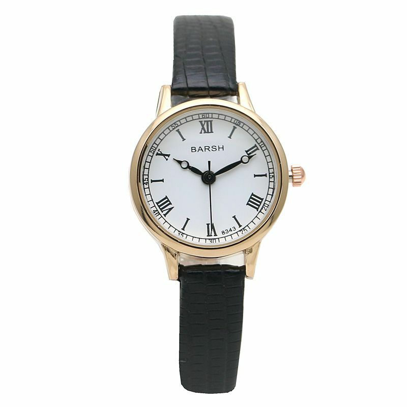 Relógio de couro design de luxo feminino, Relógio de pulso feminino, Relógio redondo pequeno, Simples