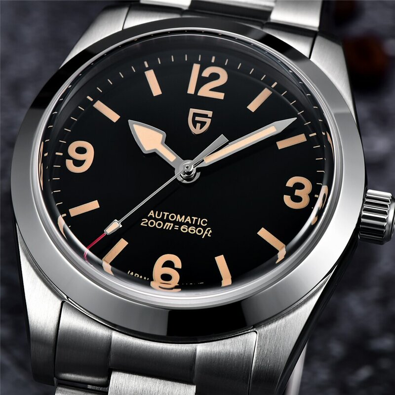 PAGANI DESIGN 2024 nowe 36MM męskie automatyczne zegarki mechaniczne NH35 Sapphire ze stali nierdzewnej AR powłoka 20Bar zegarek zegarek dla mężczyzn