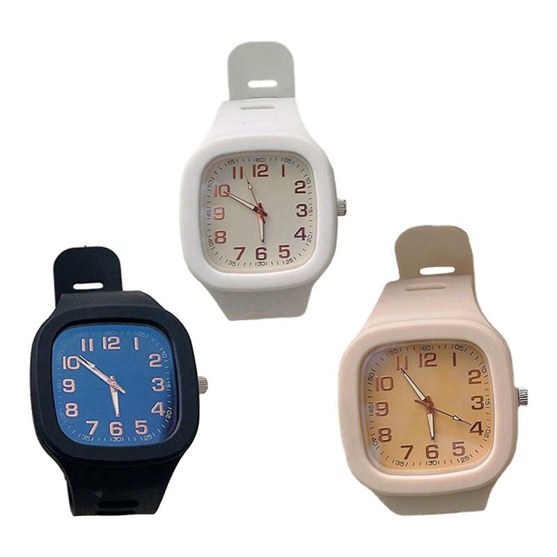 Zegarek analogowy pasek silikonowy zegarek na bransolecie z tarczą elektroniczny zegarek dla studentów dzieci mężczyźni kobiety żeńskie męskie prezenty walentynkowe