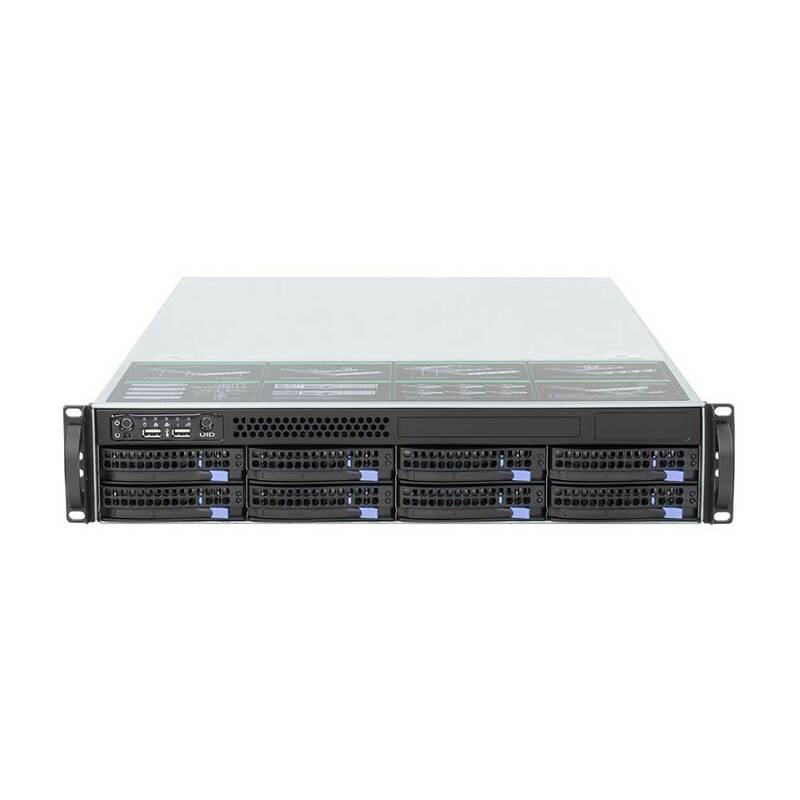 8 Drawer Storage Server Chassis 2U Rackmount Hotswap server Case for E-ATX mainboard empty chassis