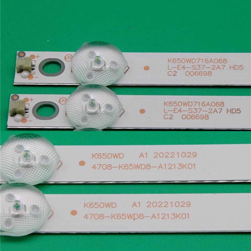 Tiras de retroiluminação LED para Panasonic, Kits Bands, TH-65DX400C, TH-65EF13MC, Barras 4708-K65WDR-A1213K01, TF-LED65S75T2SU, TH-65DX400C