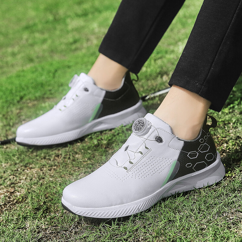 Sepatu Golf profesional Unisex, sepatu Golf pria dan wanita ukuran 36-47