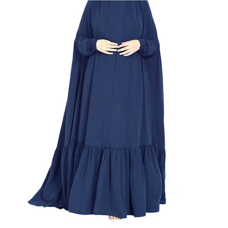 Khimar longo Abaya para mulheres muçulmanas, vestido maxi com capuz Eid, Ramadan Kaftan, oração islâmica, veste árabe, roupa de capa completa