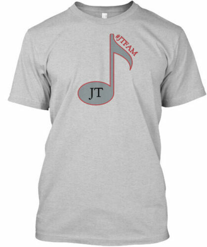 Jtfam Music Note T-Shirt, Feito nos EUA, Tamanho S para 5XL