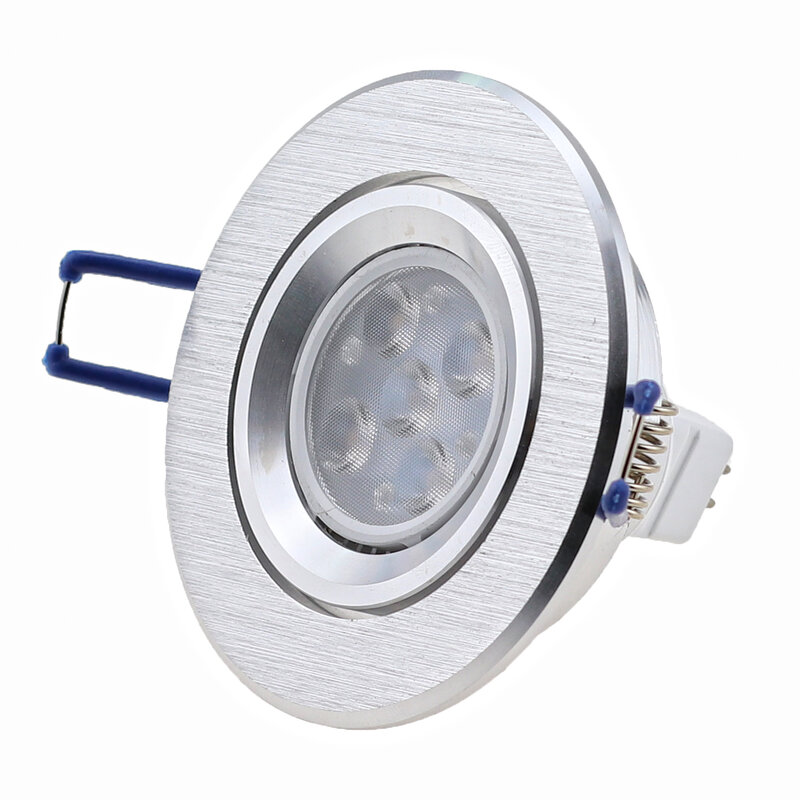LED Eyeball Downlight para decoração de teto, Silver Chrome e Golden Lighting Frame, Spotlight Lampu, 6W