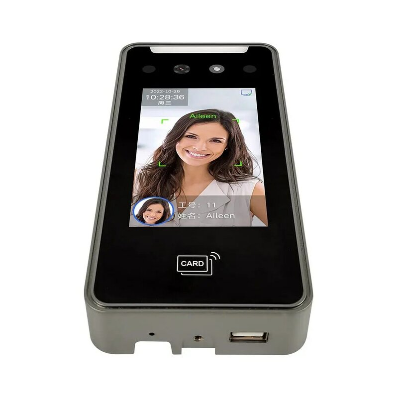 YYHC-Caméra Ai avec écran 4 pouces, WiFi, TCP, IP, machine de présence biométrique, système de temps de présence qualifiée ale