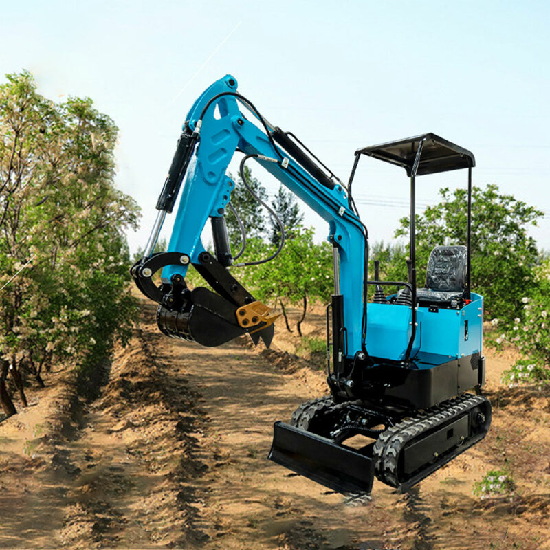 Piccolo Mini giardino agricolo scavatore cingolato da 3 tonnellate che utilizza un Mini escavatore portatile idraulico 12KW personalizzato