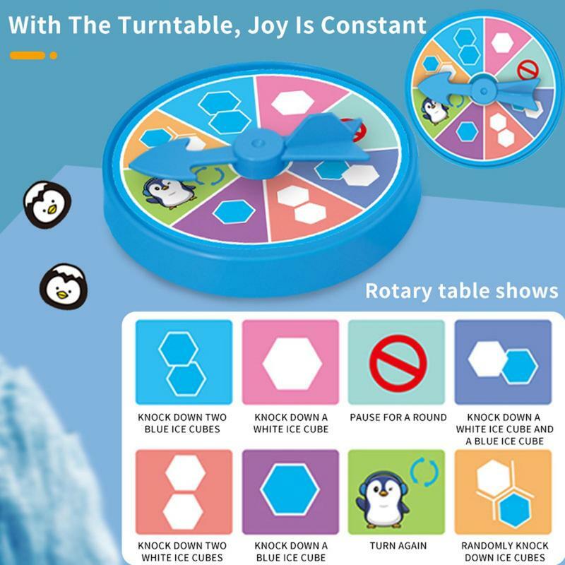 Save Penguin On Ice Game para niños, rompecabezas de mesa, juego de mesa de bloques de golpe, tamaño Mini, trampa de pingüino, rotura de hielo, actividad de fiesta familiar