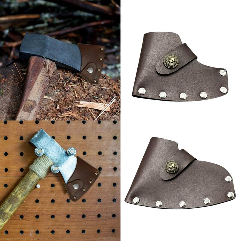 PU Leather Axe Sheath Protection Cover Hatchet Protector Hatchet Cover Axe Head
