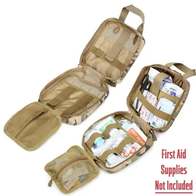 First Aid Kit Tactical Bag Survival Pouch Outdoor Medical Box Large Size SOS Bag Tactical First Aid Bag Medical Kit Bag Molle EM