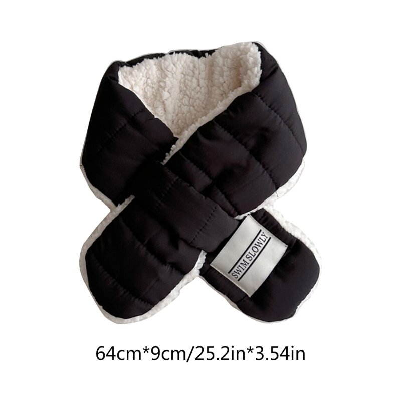 Écharpe croix en peluche douce pour enfants et adultes, cache-cou, confortable, durable, à la mode, parfait pour l'hiver