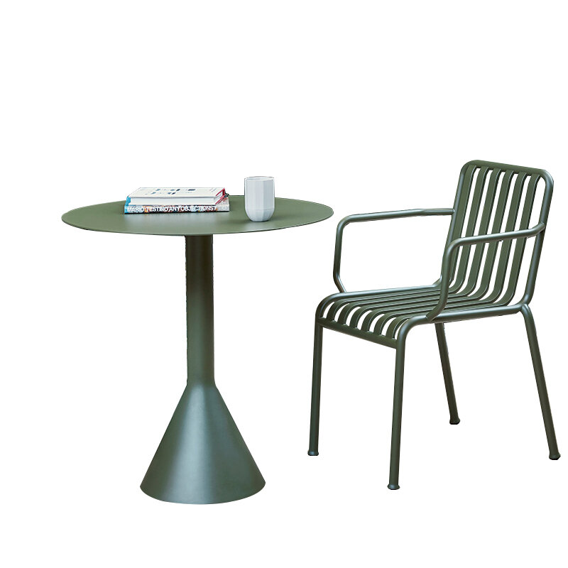 Tavolino da caffè in ferro metallico Circle Dining Living Room tavolini rotondi Nordic Modern Basses Muebles set di mobili da giardino