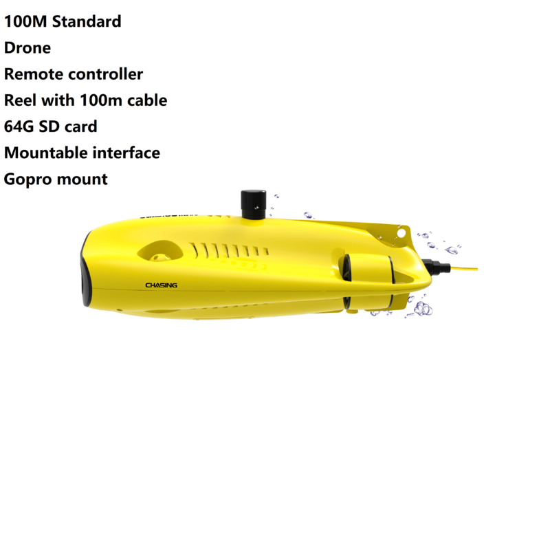 Drone Robot bawah air 100m, Drone memancing kamera 4k portabel kecil di bawah air Hovering Oly Sub Mariner Gladius Mini S