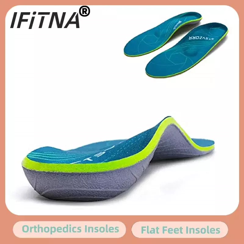 Płaskostopie szablon wkładki ortopedyczne do buta w płaskostopiu, mężczyźni kobiety podeszwy Fasciitis Heel Pain Orthotics wkładki trampki wkładki do butów