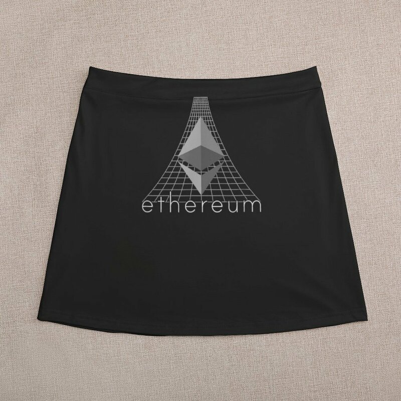 Mini-saia feminina Ethereum Cryptocurrency, Roupa Festival, Vestido feminino, Roupa de verão, Novidade, Luxo