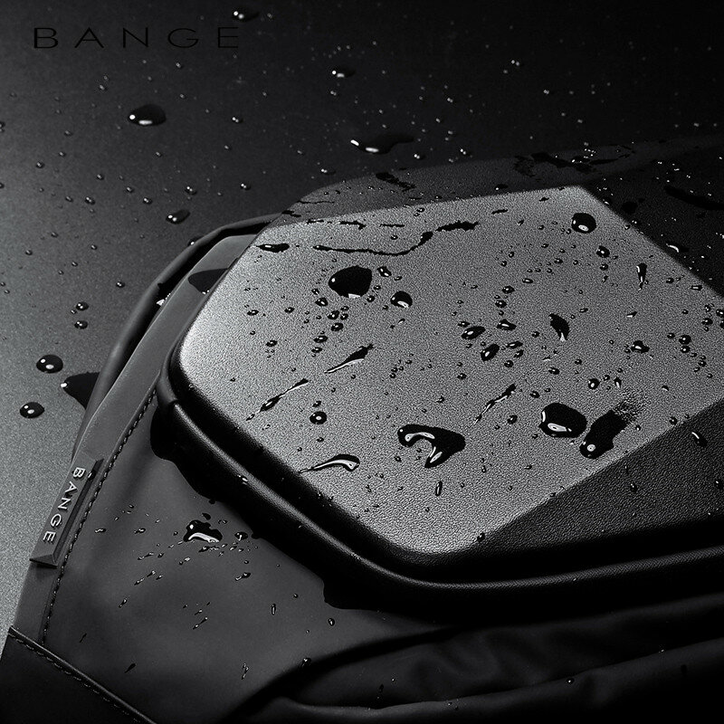 Bange-男性用防水バックパック,ハードシェルショルダーバッグ,盗難防止,防水,9.7インチ