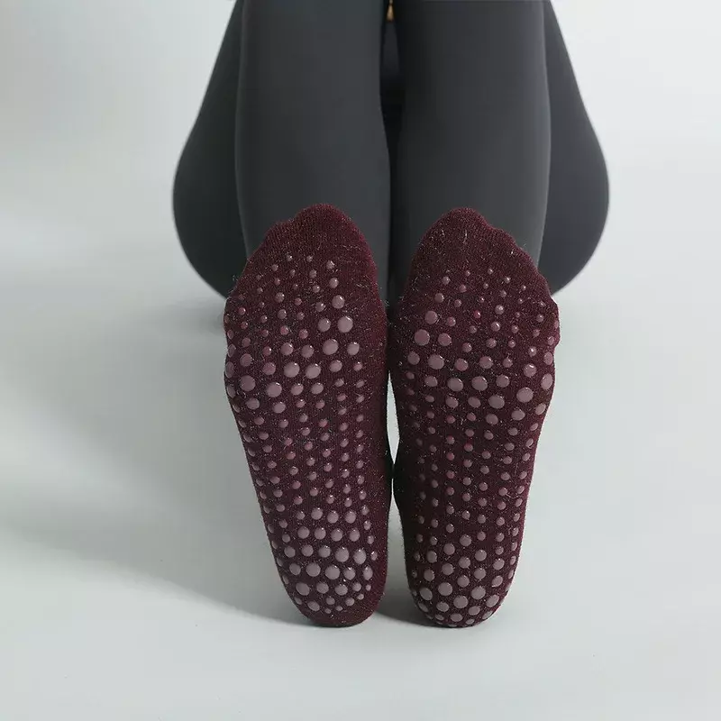 Skarpetki do jogi damskie bawełniane silikonowe uchwyt antypoślizgowy Pilates skarpetki No-Show