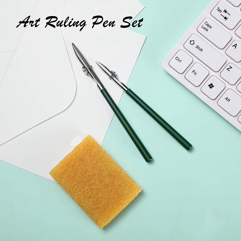 Mascarando Fluid Pen e Cola Resíduo Eraser, Desenho Ink Pen Set para Art Ruling, 3 tamanhos, 6 pcs