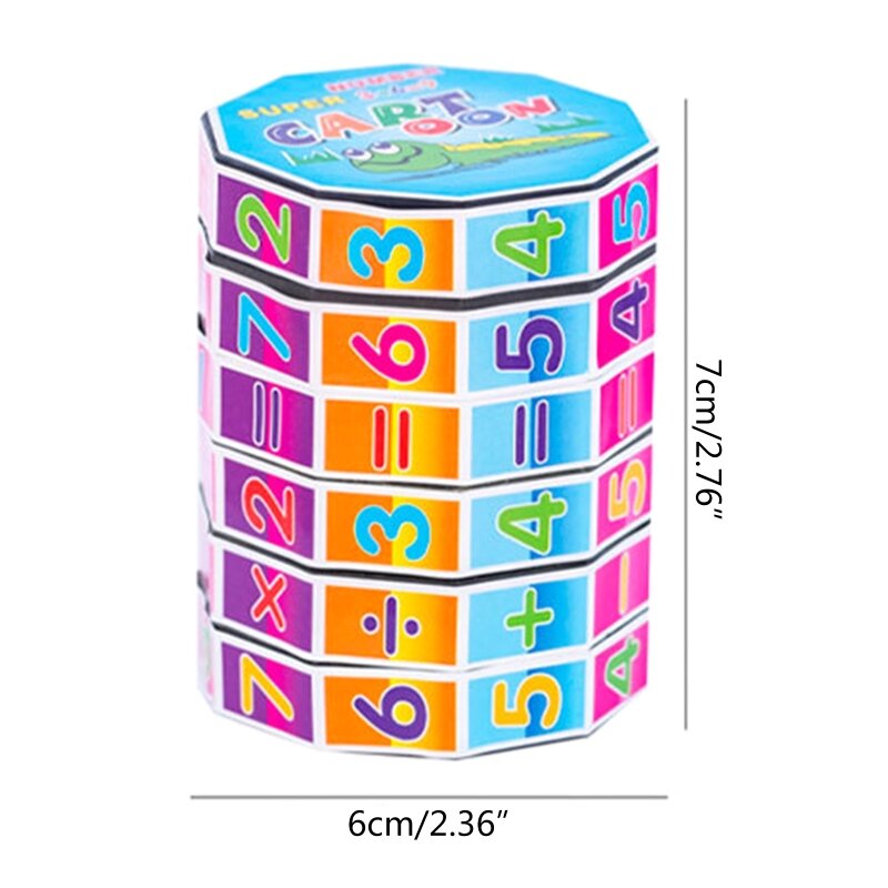 2022 New Pocket Math Cube Learning Fun Interactive Game Toy Kids Birthday Gift for Ideal for Kindergarten Home