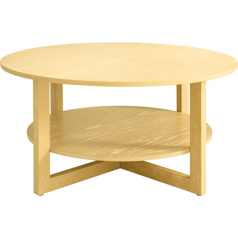 Tavolini da caffè Center Large Circle Design per soggiorno, sedie, angolo caffè domestico, mobili per caffè Espresso, 35.5x35.5x18 pollici