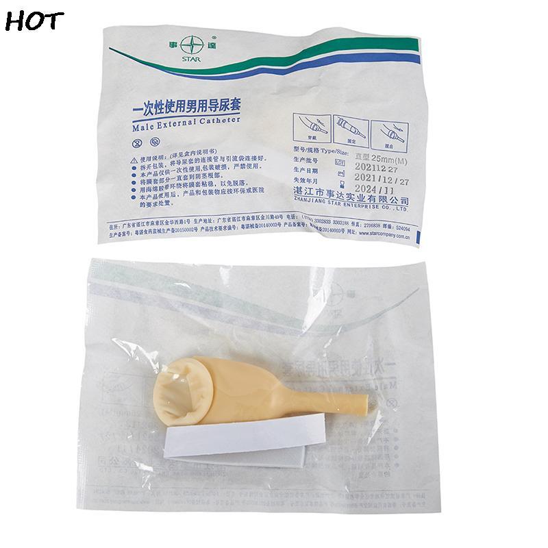 Cateter mictório externo masculino descartável Coletor de urina Manga de mictório Esterilizado médico Cateter de látex Produto para cuidados com incontinência