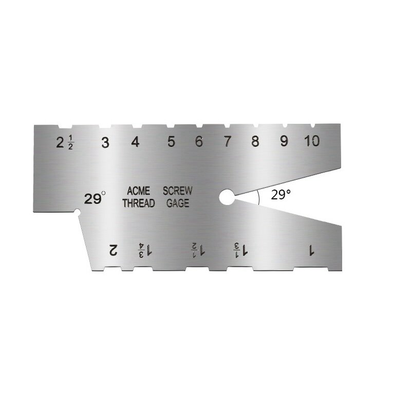 مقياس عينة زاوية الفولاذ المقاوم للصدأ ، مقياس الخيط ، أداة غيج ، طحن ، أدوات القطع ، 2 حزمة ، TR 29 ° T
