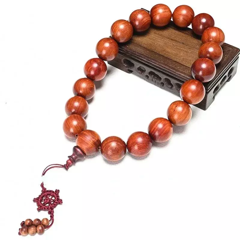 Pulsera de perlas de pera de flor birmana Natural, adornos colgantes para coche, accesorios para coche, regalo, 25mm, 30mm