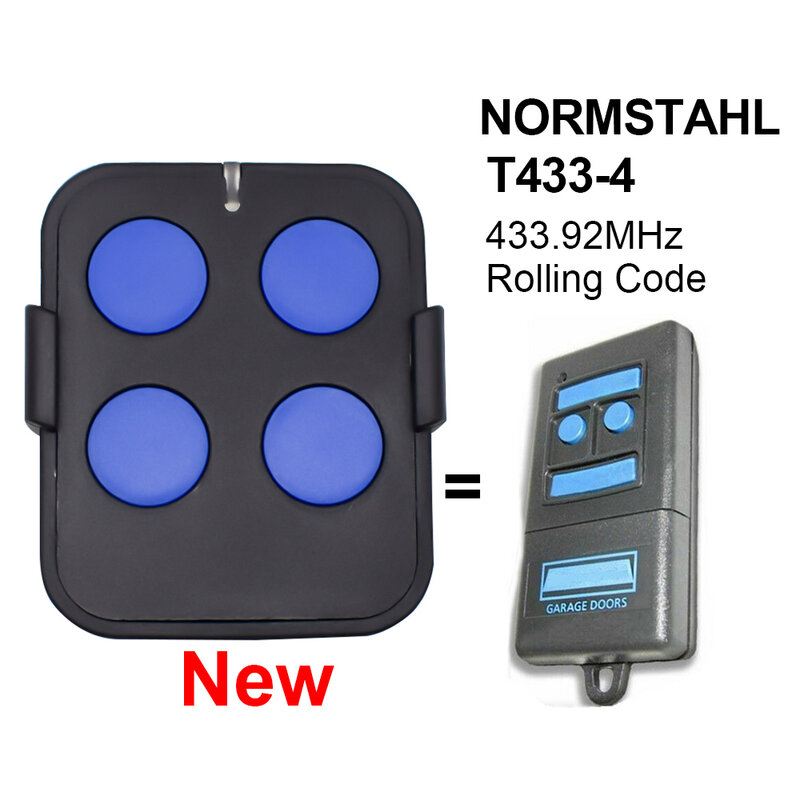 Normstahl / Crawford Standard Steel T433-4 Garage Door Remote Control 433.92Mhz Transmitter