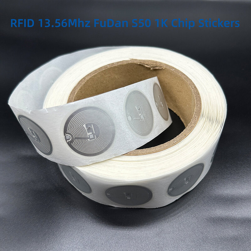 20pcs RFID S50 Smart Tag 14443A Classic 1K EV1 S50 Wet Inlay Sticker F08 1024 Bytes Lable RFID Tags IC M1 TAG