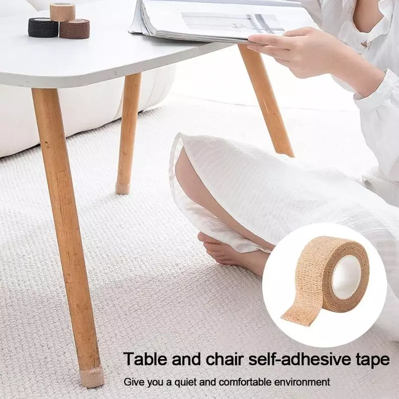 Self Adhesive Chair Leg Covers Anti-slip Table Floor Protective Cover Silent Furniture Parts Suitable for Various of Footstools